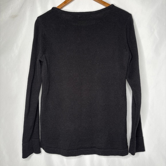 Isabella's Closet Women M Santas Clothesline Laundry Day Christmas Sweater Black - Picture 6 of 8